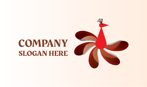 Brown Tail Feathers Art Logo