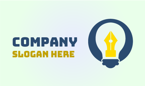 Glühbirnen Stift Kunst Logo