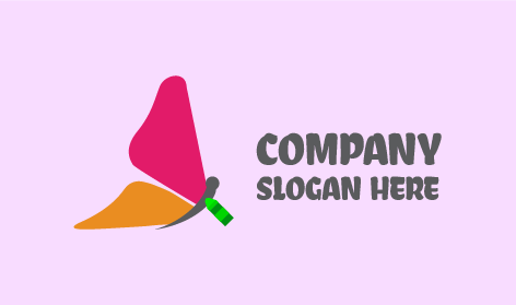 Butterfly Drawing Crayon Art Logo