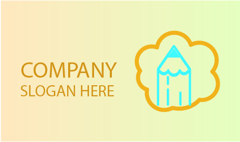 Cloudy Pencil Art Logo