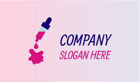 Tropfen Stift Kunst Logo