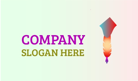 Minimalistisches Stift Kunst Logo