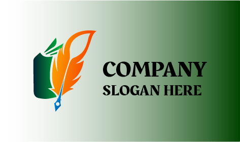 Orange Feather Art Logo