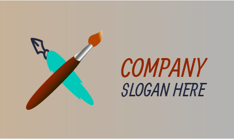 Logo Seni Pena Dan Kuas