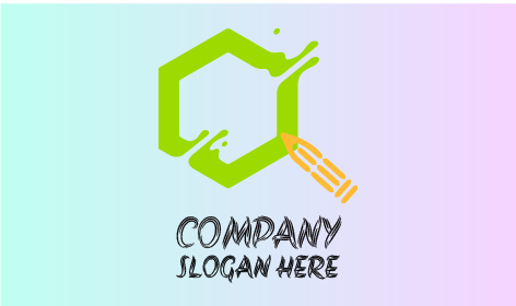 Premium Buntstift Kunst Logo