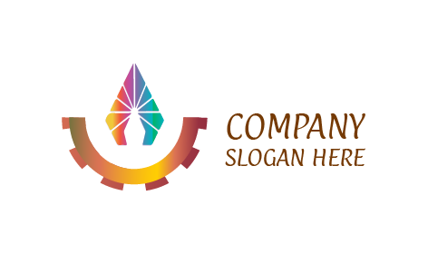 Reflektiertes Prismatisches Stiftkunst-Logo