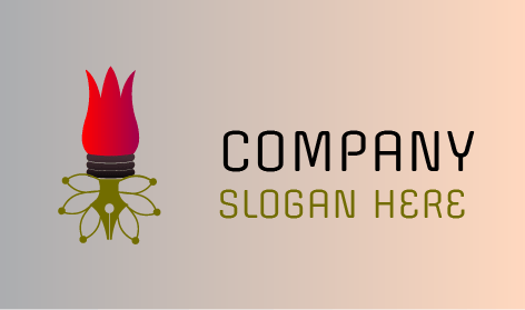 Logo D'art De Stylo Rose