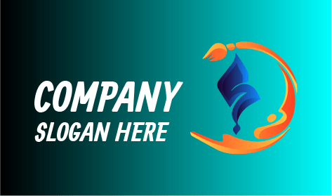 Rustikales Blaues Kunstlogo