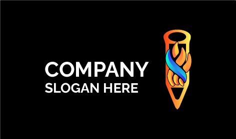 Small Orange Pencil Art Logo