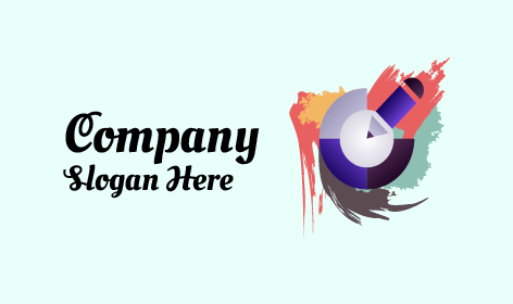 Blue Small Pencil Artist Logo