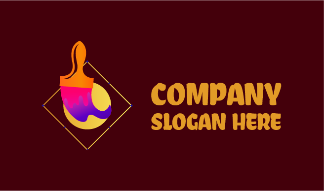 Brush Gradient Stroke Artist Logo