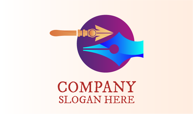 Creative Artist Writing Pen Logo