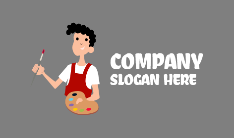 Painter Boy Artist Logo