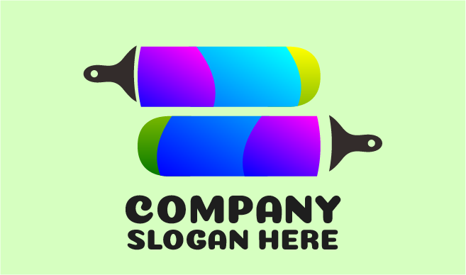 Round Brush Stroke Artist Logo