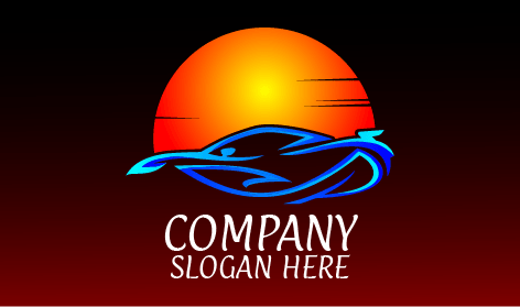 Logotipo De Barco Oceânico Automotivo