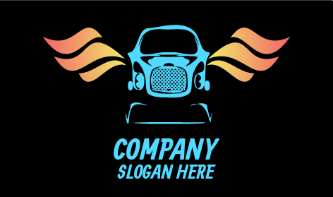 Logotipo De Lavagem De Veículos Automotivos