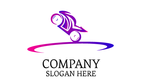 Logotipo Automóvel Da Corrida Ousada