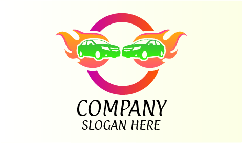 Logotipo Automotivo Verde Deslumbrante