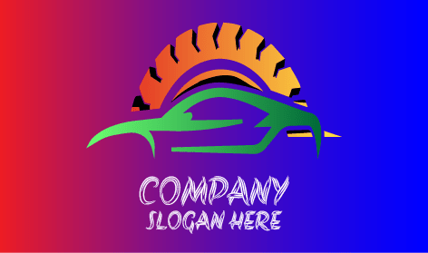Logotipo De Roda Dentada Automotiva Premium
