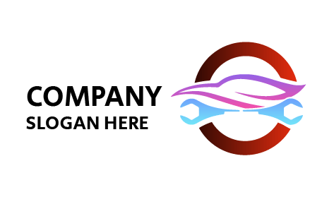 Logótipo Automóvel Mesclado Com Chave Inglesa