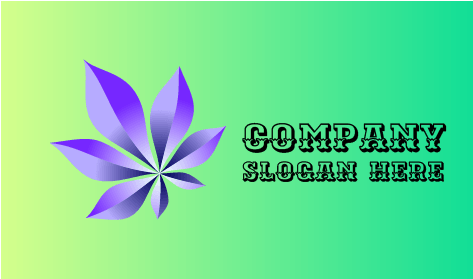 Blue Leaves Autumn Logo