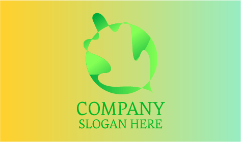 Circular Leafy Autumn Logo