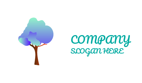 Cloudy Tree Autumn Logo