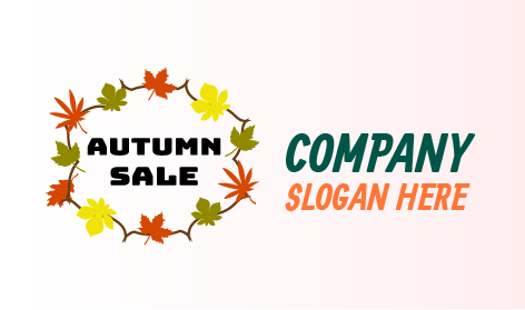 Elegant Autumn Leaves Logo