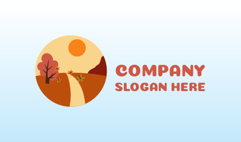 Landscaping Tree Autumn Logo