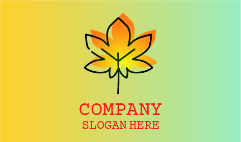 Lobed Leaf Autumn Logo