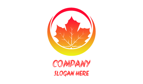 Maple Leaf Autumn Logo