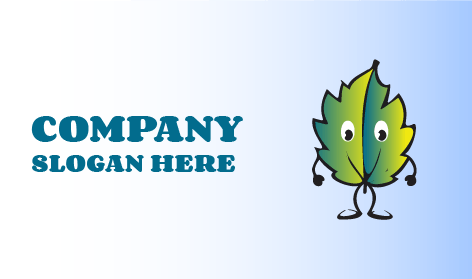 Smiley Autumn Leaf Logo