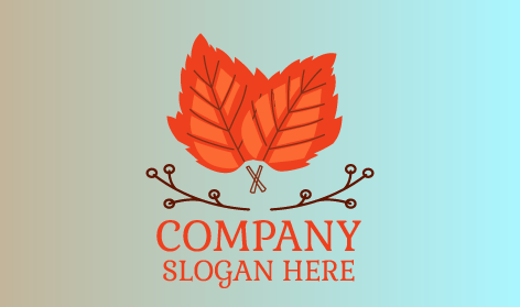Twin Leaf Autumn Logo