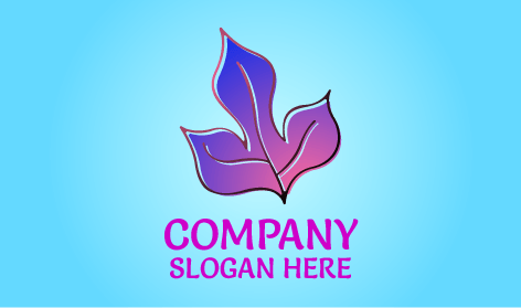 Viburnum Autumn Leaf Logo