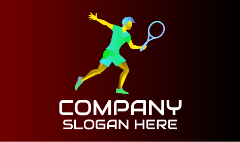 Logo Del Giocatore Atletico Di Badminton