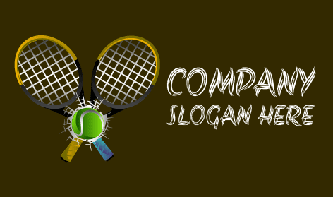 Badminton Ball Smash Logo