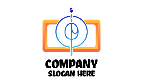 Logo Circolare Del Campo Da Badminton