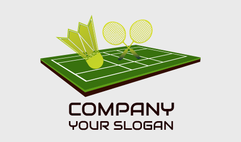 Logo Del Grande Campo Da Badminton