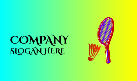 Logo Badminton Corde Blu