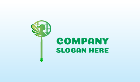 Logo Badminton Racchetta Fata