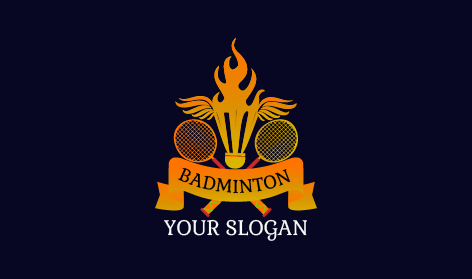 Hot Fire Badminton Logo