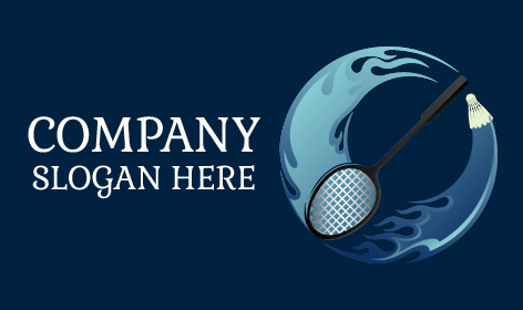 Logo Moderno Per Attrezzatura Da Badminton