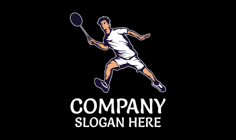 Supple Athlete Badminton Logo