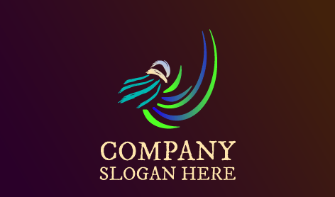 Logo Del Badminton Con Piume Turchesi