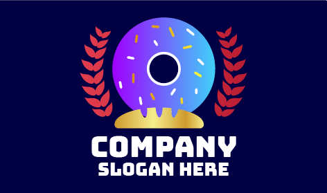 Logo Der Blue Cream Donut Bakery