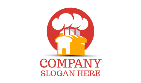 Bread Chef Cap Bakery Logo