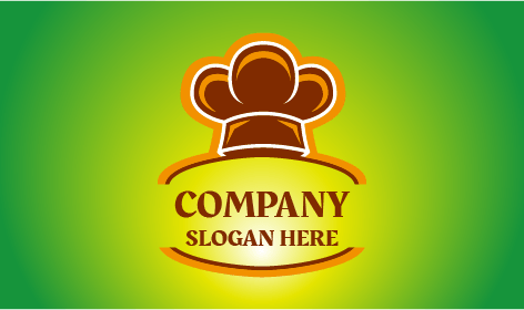 Brown Chef Cap Bakery Logo