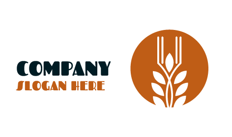 Kahverengi şık Modern Fırın Logosu