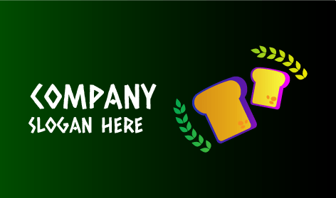 Buntes Logo Für Brotscheiben