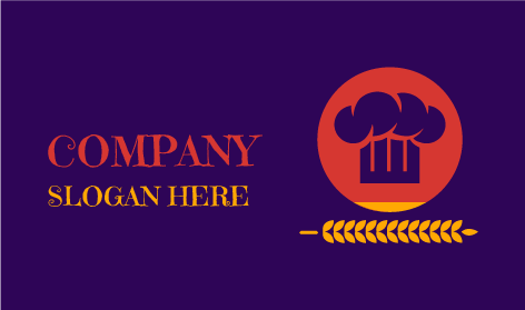 Logo De Toque De Chef De Boulangerie Biologique